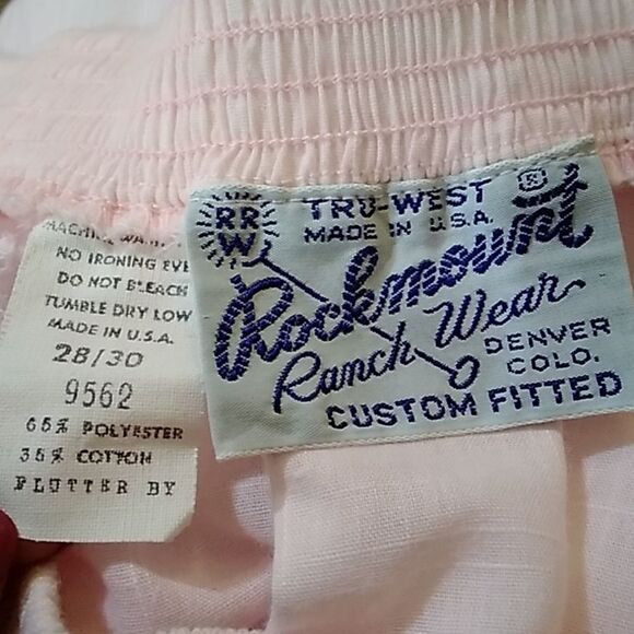 VTG 60s WEST ROCKMOUNT RANCH WEAR CUSTOM SKIRT SIZE ML /28/30 MADE IN U.S.A - Picture 5 of 9